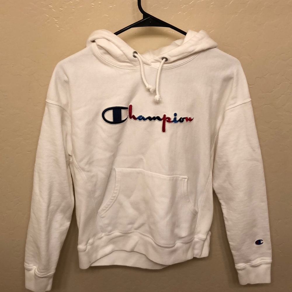 A warm champion hoodie